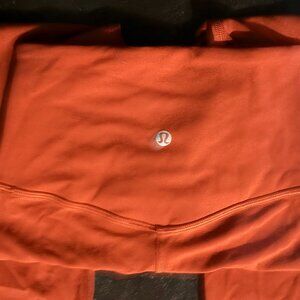Lululemon rust color flare leggings size 0